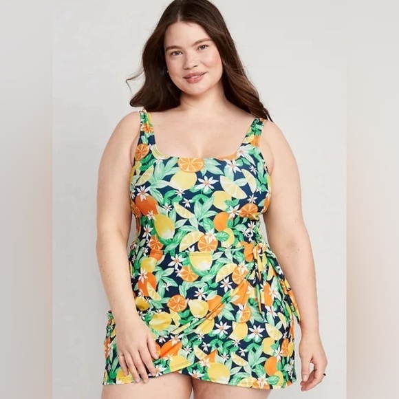 NWT! Mixed Fruit Wrap-Front Swimsuit Dress - Multiple Sizes💎 - Picture 7 of 8